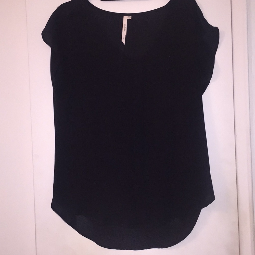 Beatrix Black short sleeve blouse size XS